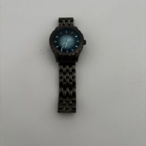 FMD Wristwatch Men OS‎ Gunmetal Good FMDPU011 Japan Movt Metal Link Band